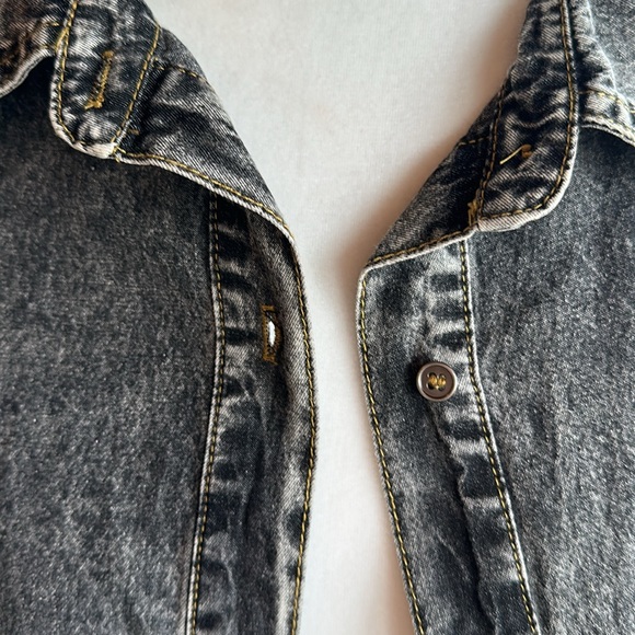 Promesa stone washed denim mini dress Size M - Picture 10 of 10